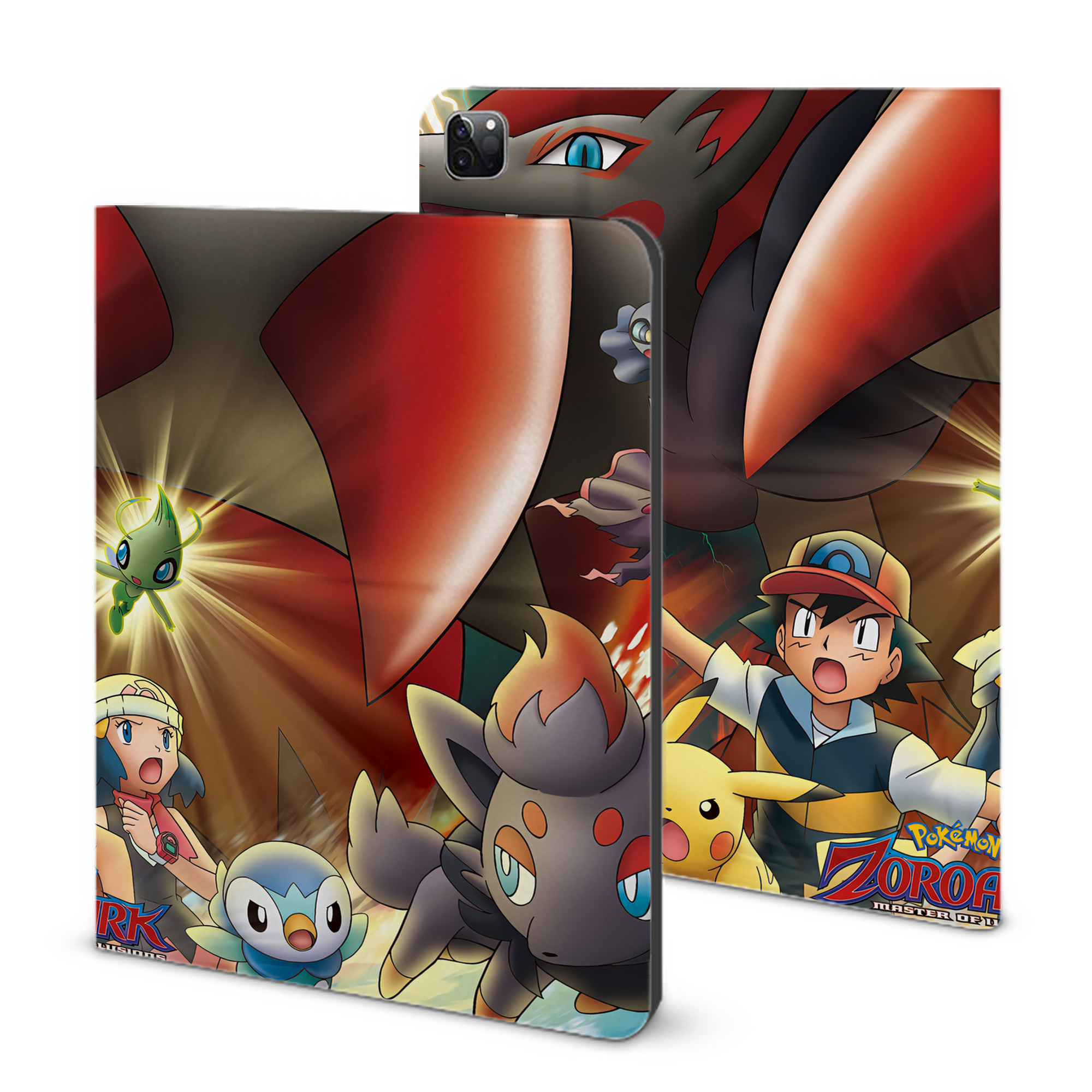 （画像用） ポケットモンスター Pokémon IPad ケース ブック型 PUレザー TPU 耐衝撃 軽量 薄型 ペン収納なし 全面保護 IPad 各モデル対応